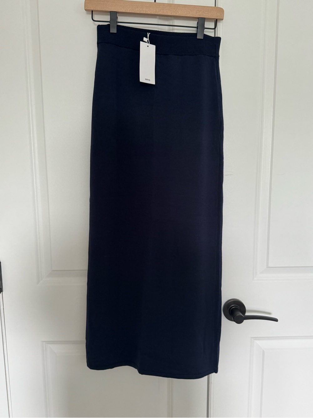 Mango Women’s Navy Straight Maxi Skirt